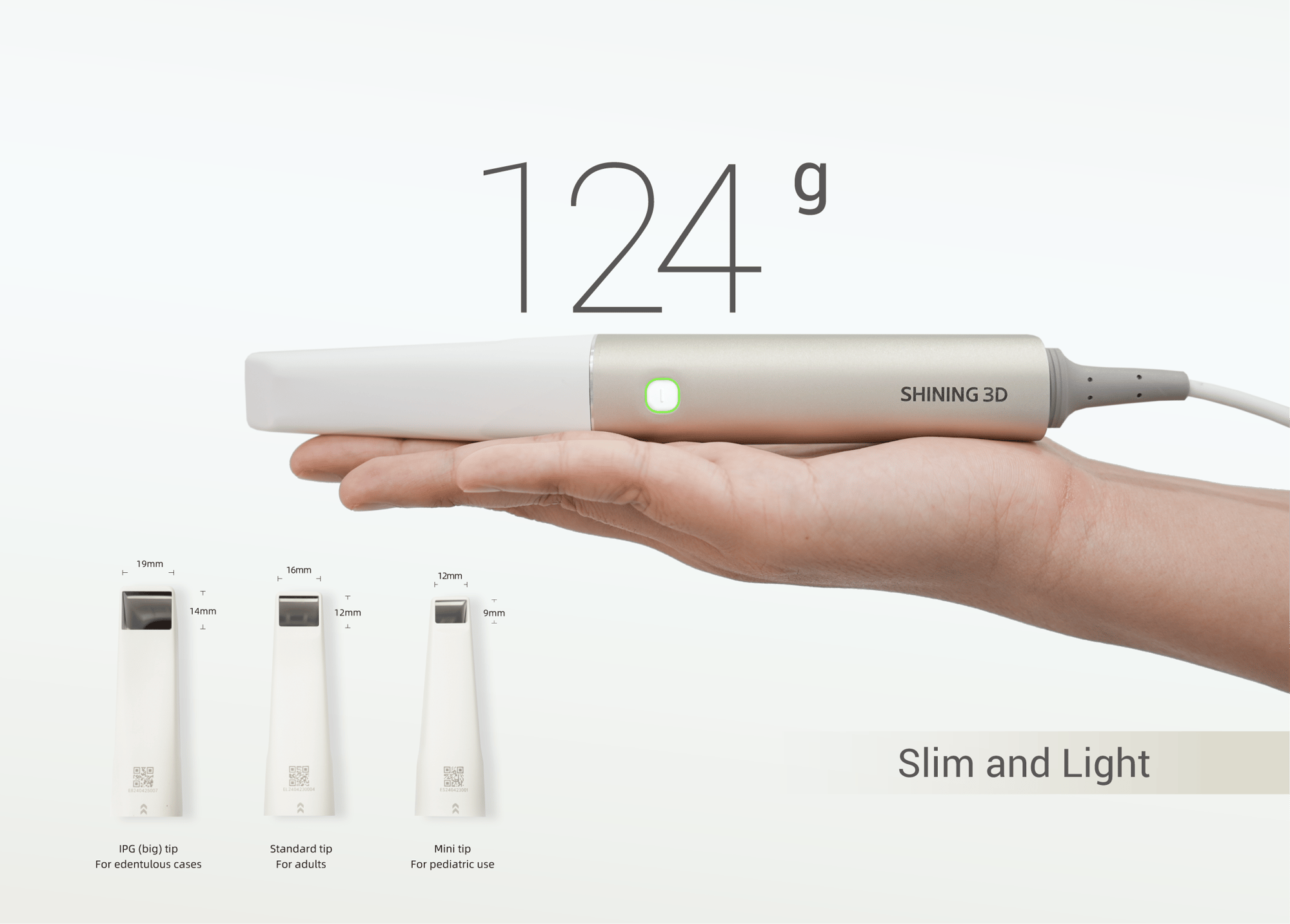 超軽量(124g)のエリート コンパクトサイズ(245x30x26mm)